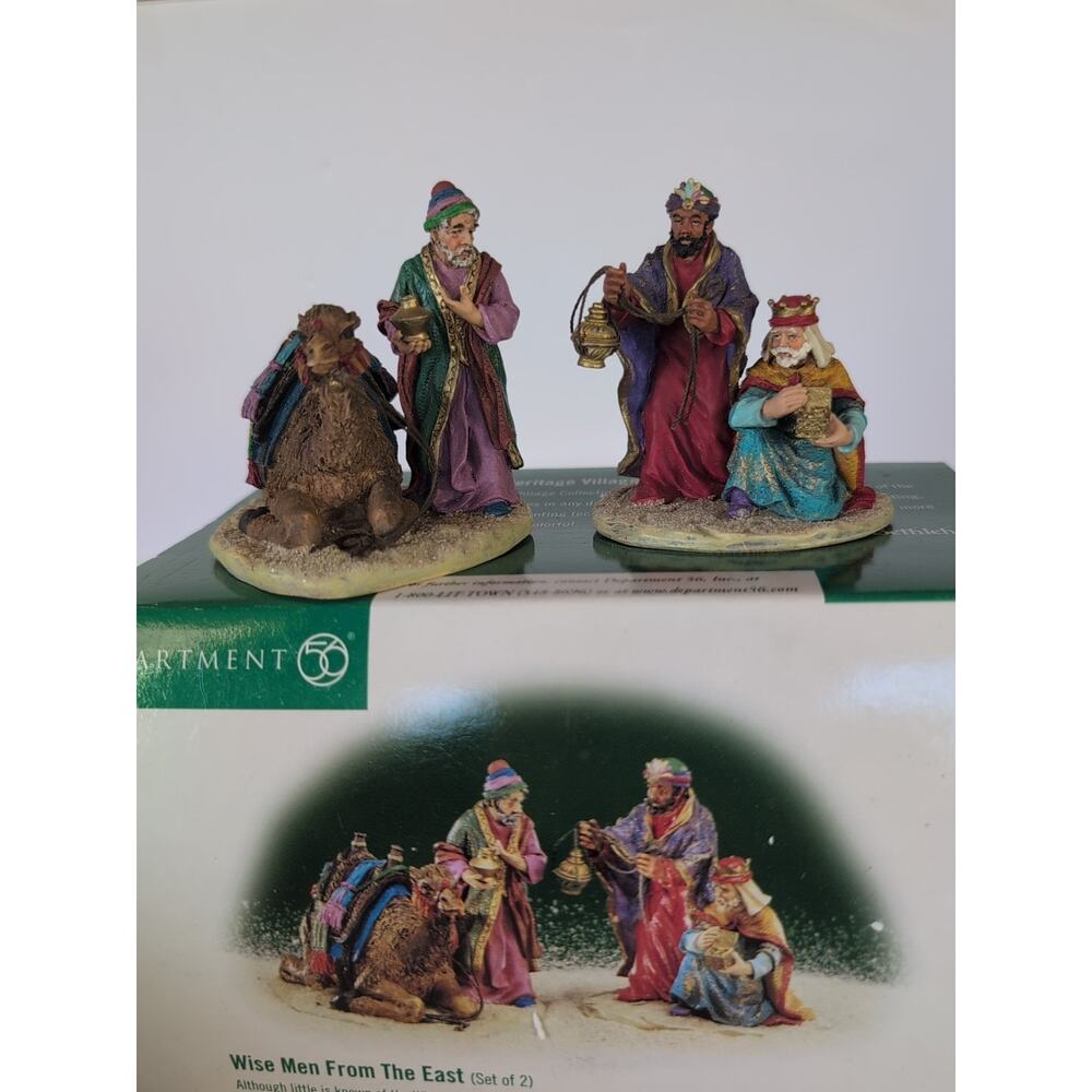 Dept 56 WISE MEN FROM THE EAST Little Town of Bethlehem Set of‎ 2 #56.59792 BOX